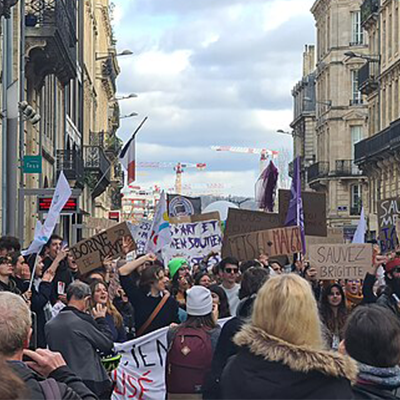 Manifestation dans la rue