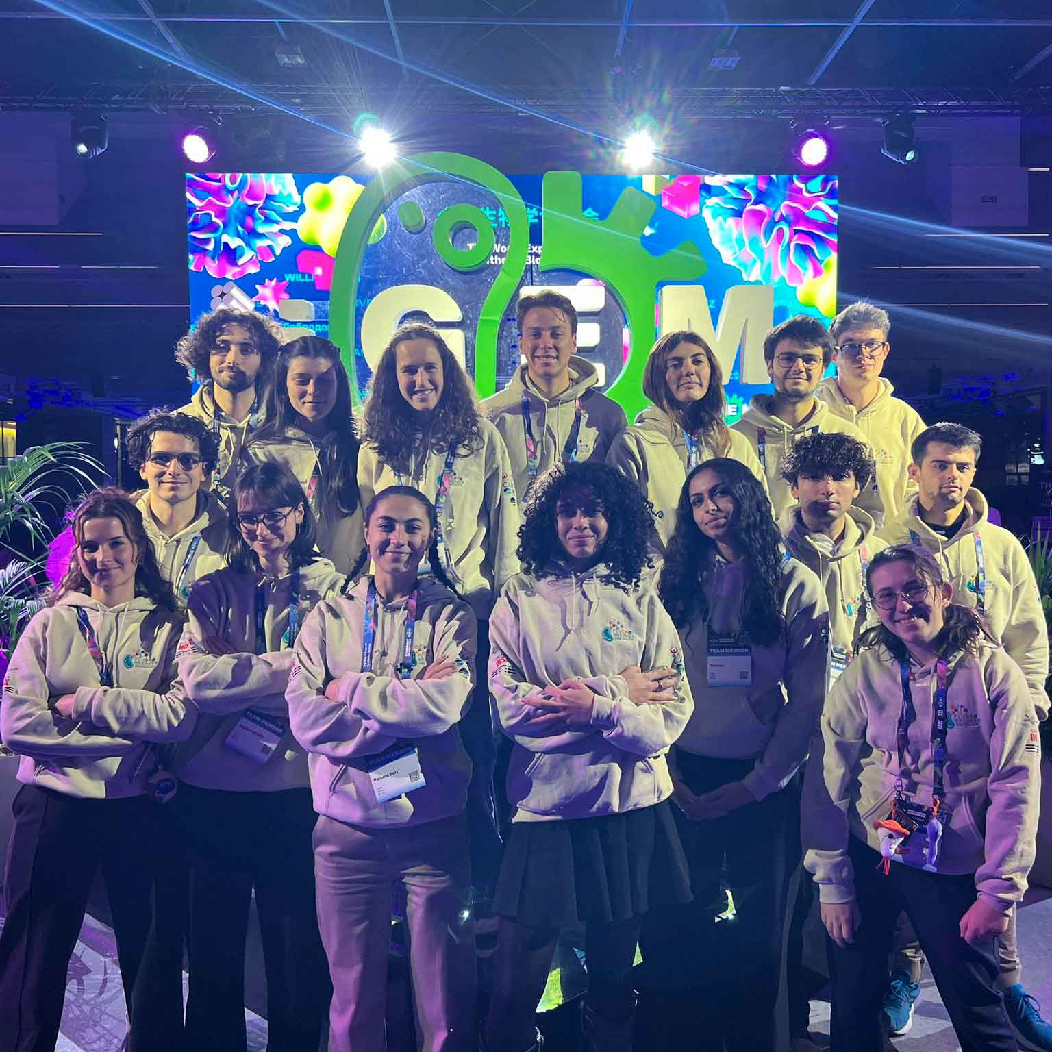 Membres de l'équipe iGEM Lyon 2025 au Grand Jamboree