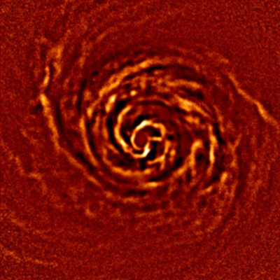 Cartographie de la rotation d'un berceau de planètes