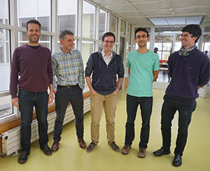 Fabio Toninelli, Christophe Sabot, Grégory Miermont, Jean-Christophe Mourrat, Christophe Garban
