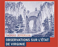 Détail couverture de Thomas Jefferson, Observations sur l'État de Virginie