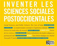 Détail couverture Inventer les sciences sociales postcoloniales