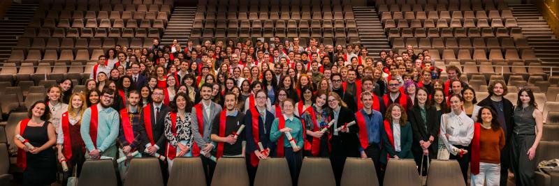 Photo de la promotion du diplôme de l'ENS de Lyon 2024