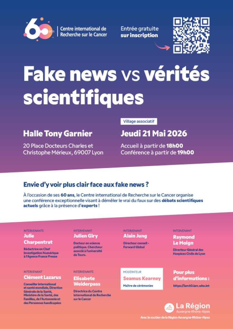 Affiche de la conférence Fake news et vérités scientifiques