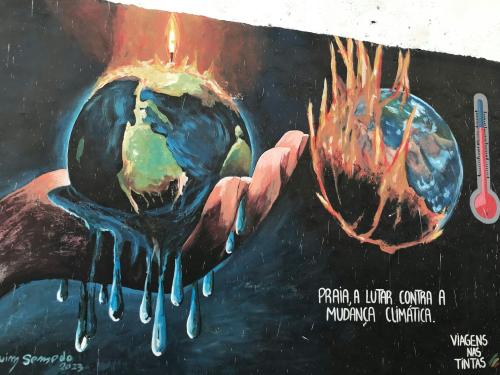 Fresque Murale, île de Santiago