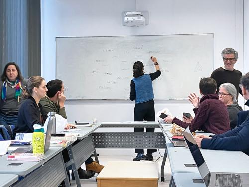 Vue de l'atelier d'écriture