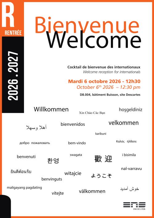 Affiche du cocktail international 2026